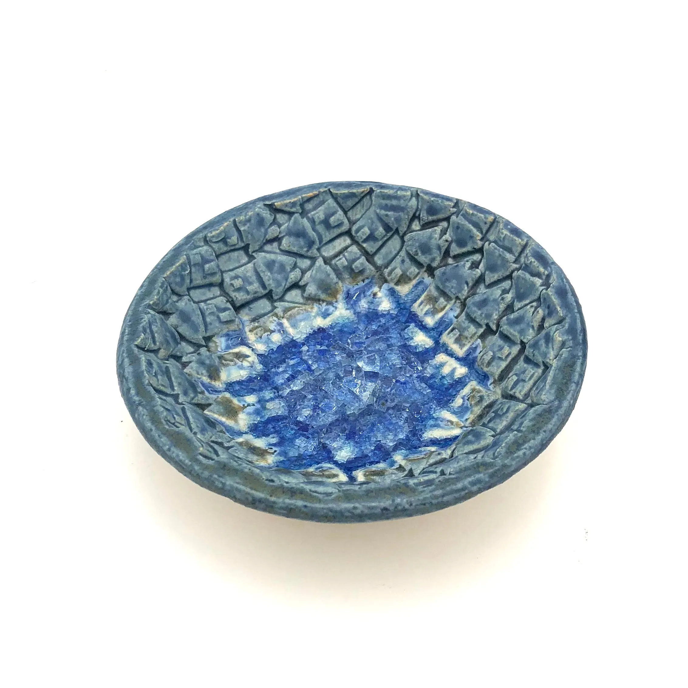 Cathy Broski - Ceramic Jewel Bowl - Glass Bottom (Assorted Designs)