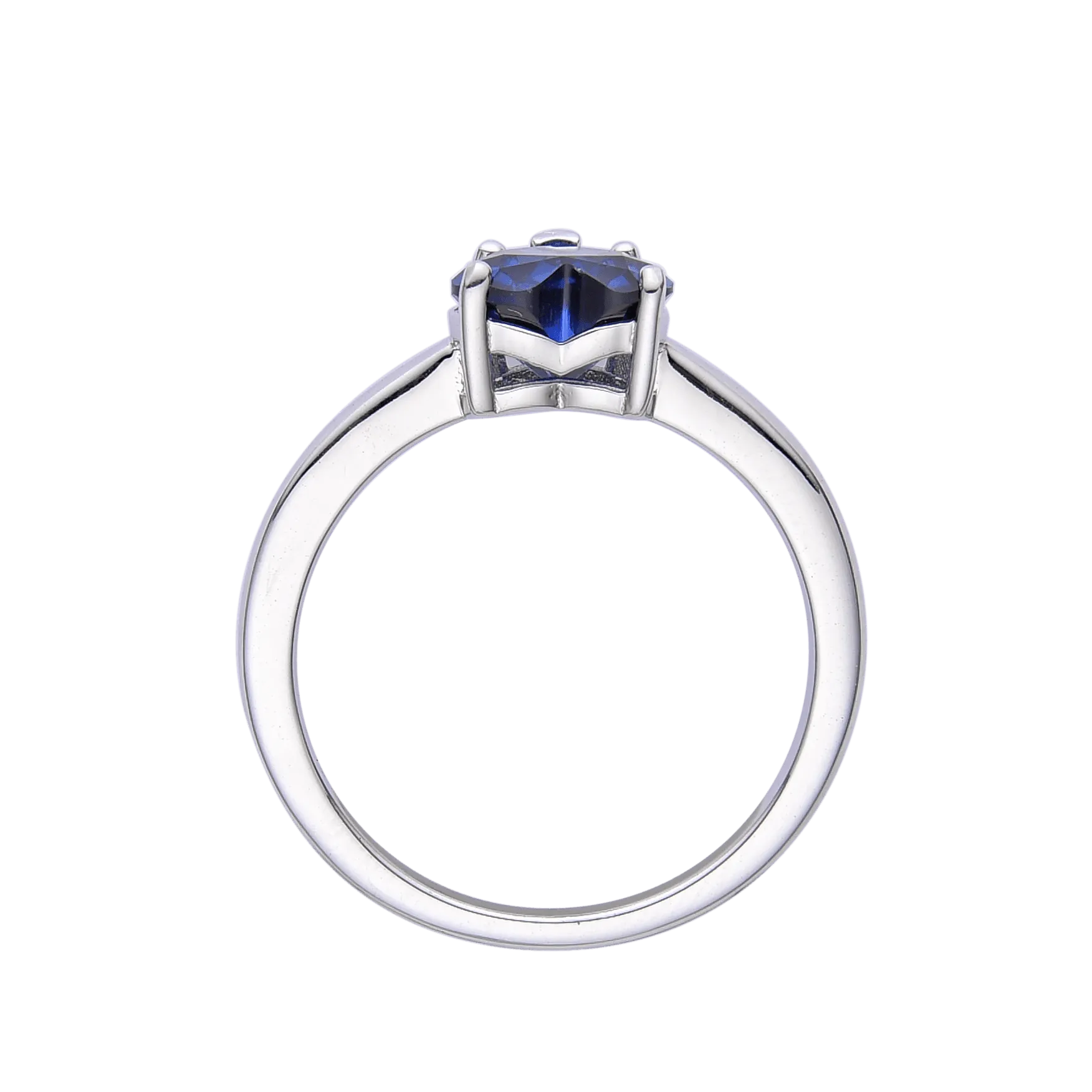 Ceylon Sapphire Heart Shaped Ring