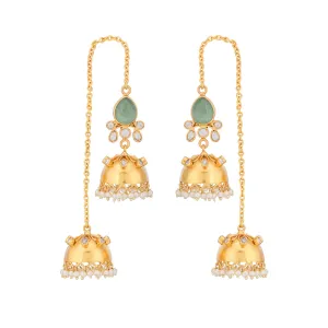 Chandrakala Jhumkis White