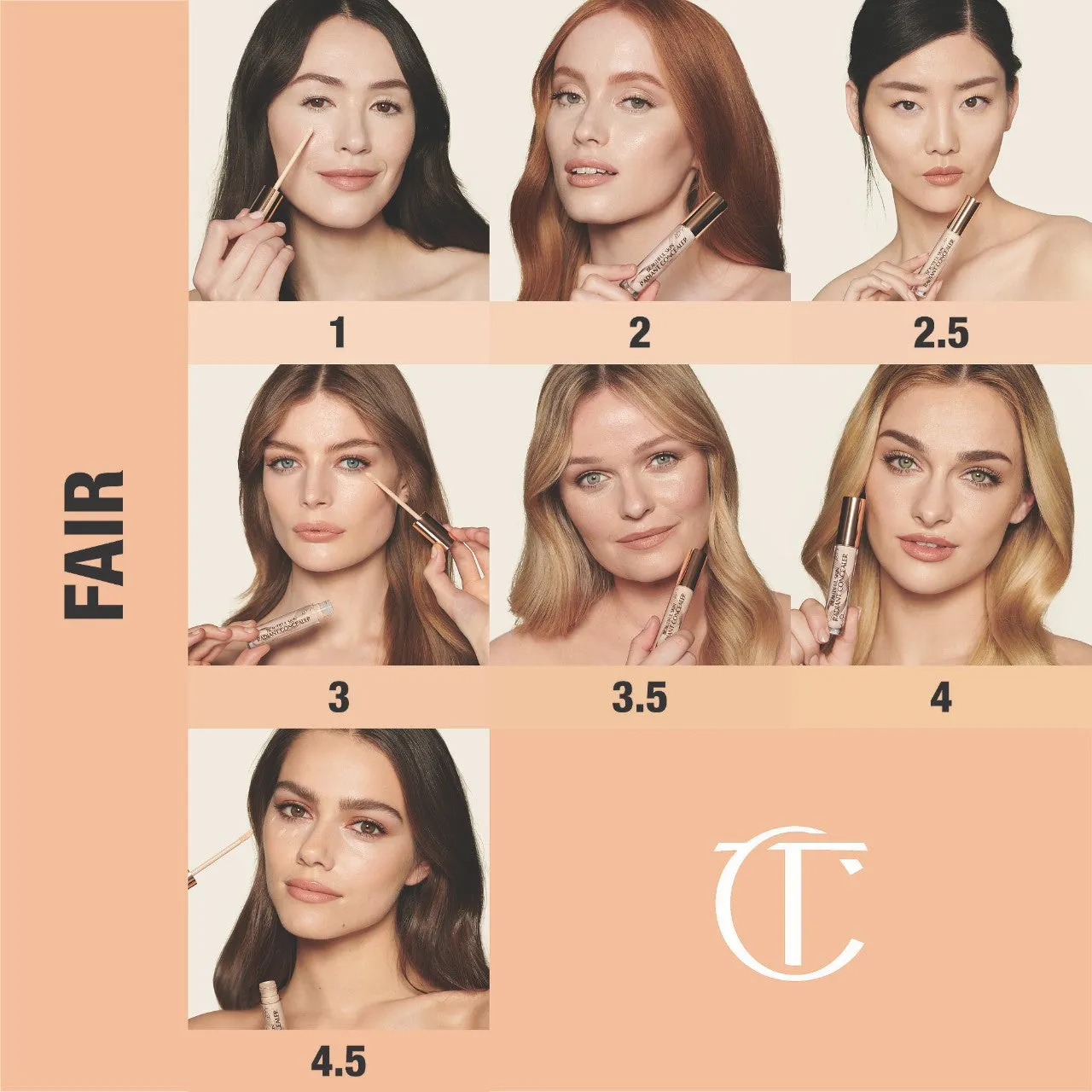 Charlotte Tilbury | Beautiful Skin Medium to Full Coverage Radiant Concealer with Hyaluronic Acid
