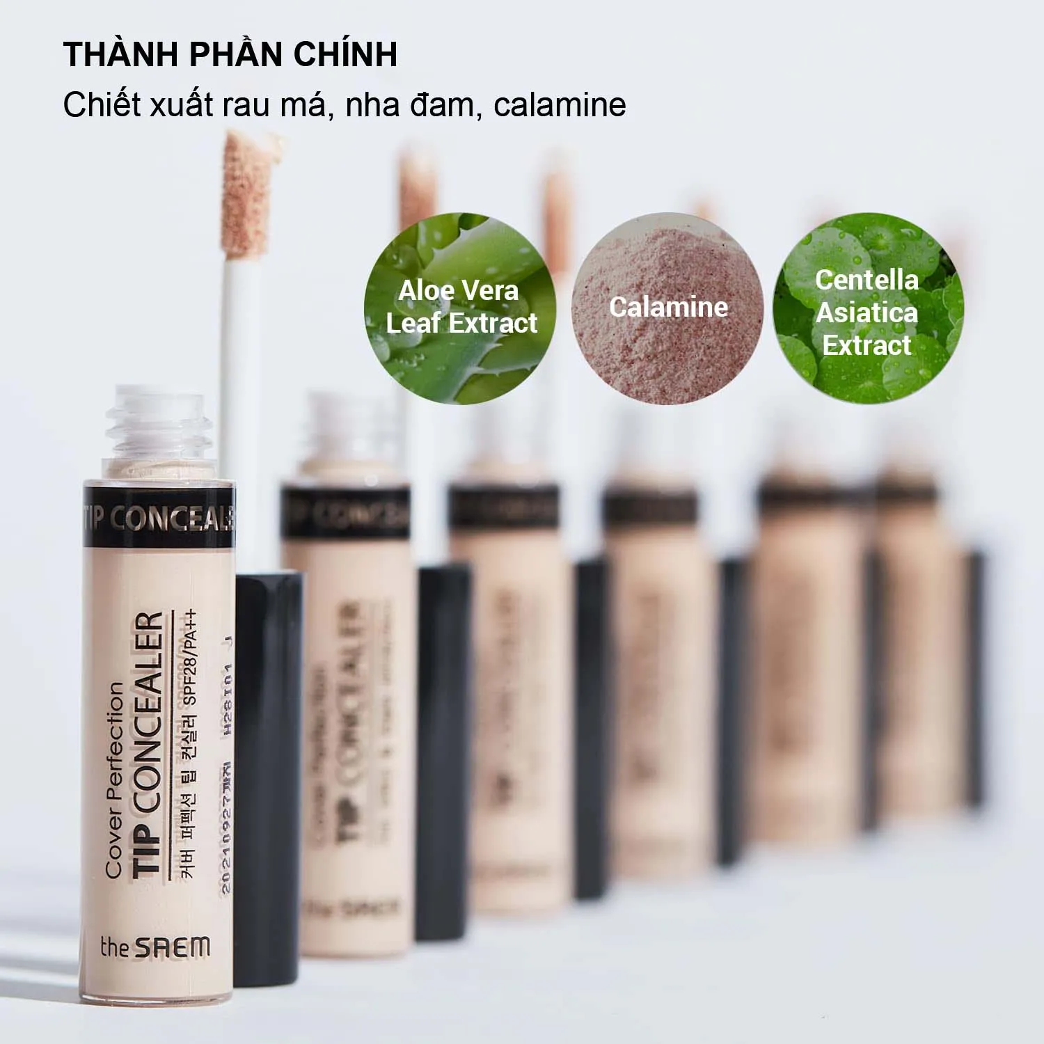 Che Khuyết Điểm The Saem Cover Perfection Tip Concealer 6.5g