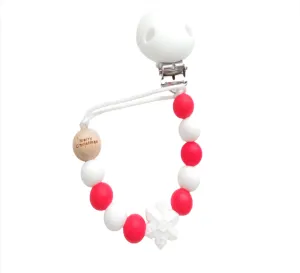 Christmas Silicone Dummy clip- Engraved Merry Christmas