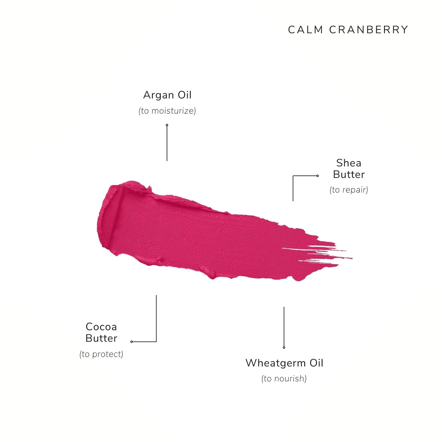Clean Beauty & Spa New Collection-Mini Creme Lipstick-Calm Cranberry-Fashion Edit Asa Beauty