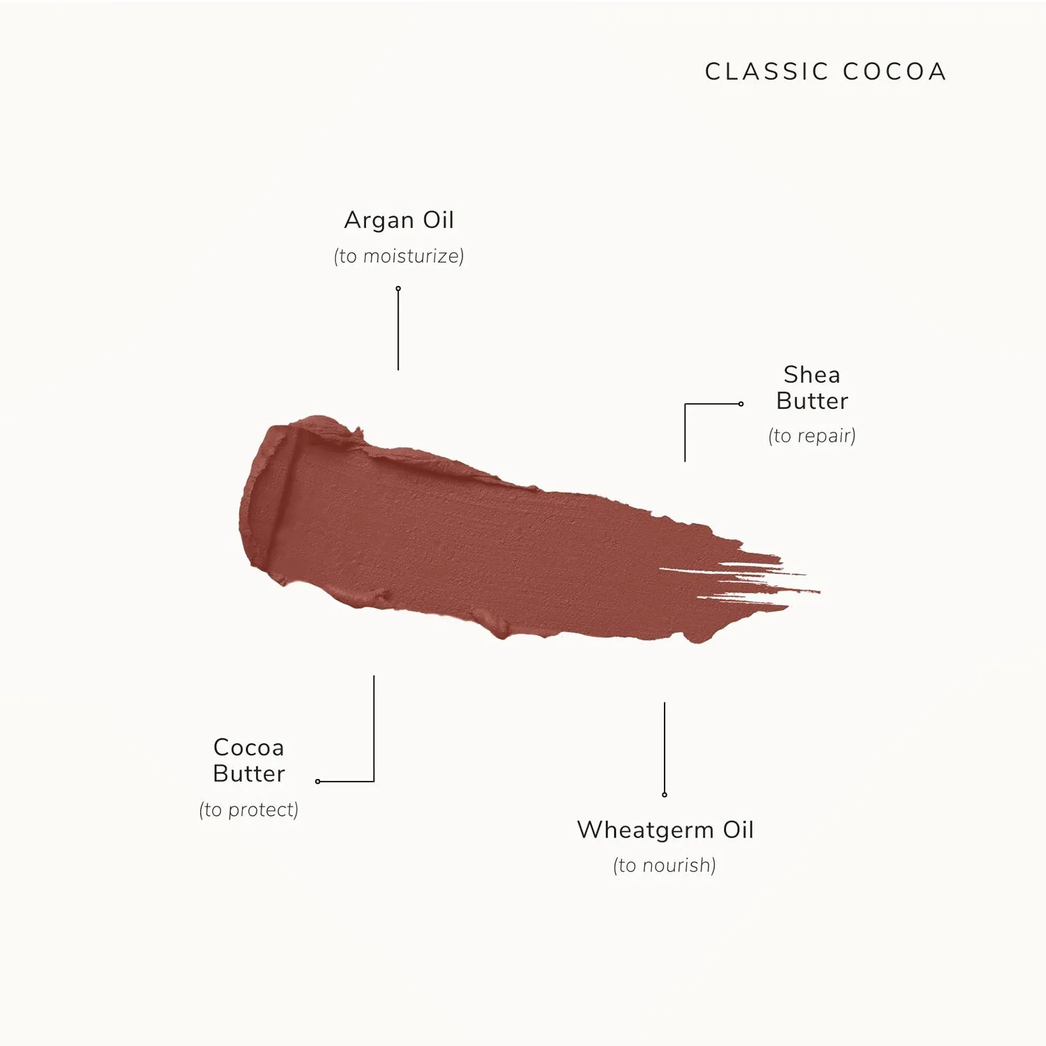 Clean Beauty & Spa New Collection-Mini Hydra-Matte Lipstick-Classic Cocoa-Fashion Edit Asa Beauty