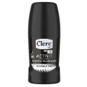Clere Men Active Roll-On Deo Invis Dry 50ml