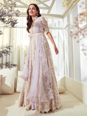 Coho Lilac Anarkali Set