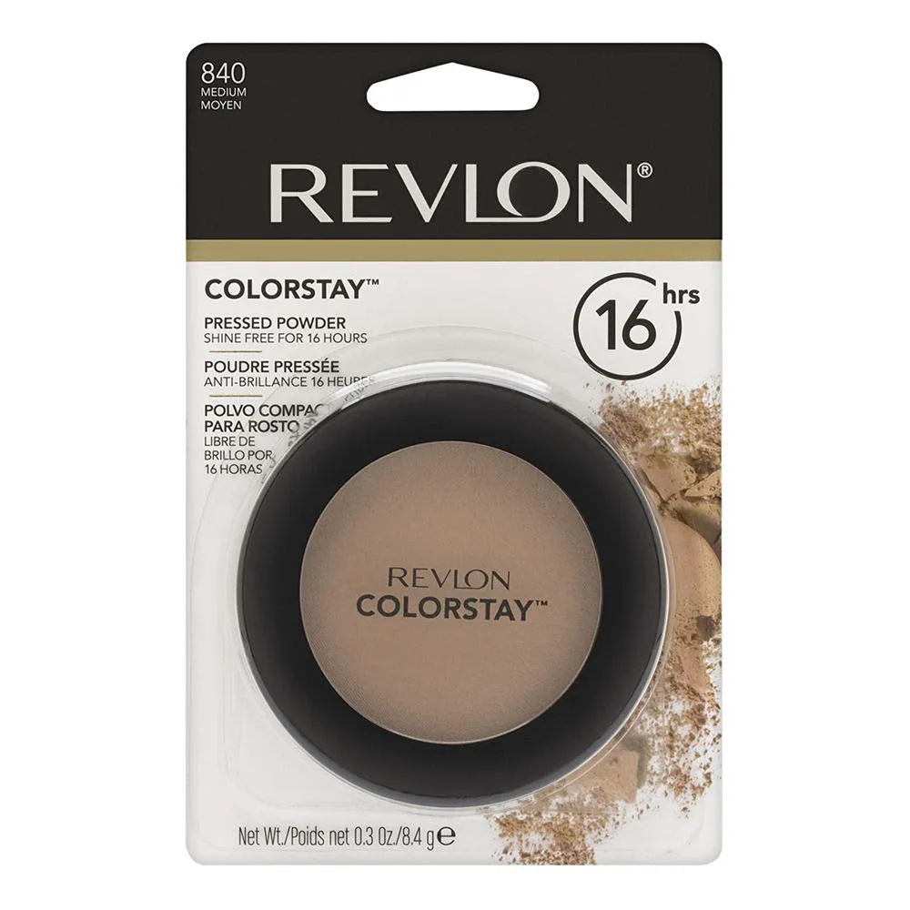Colorstay Pressed Powder Face Makeup, Longwearing, Fragrance-Free, Noncomedogenic, 830 Light Medium, 0.3 Oz