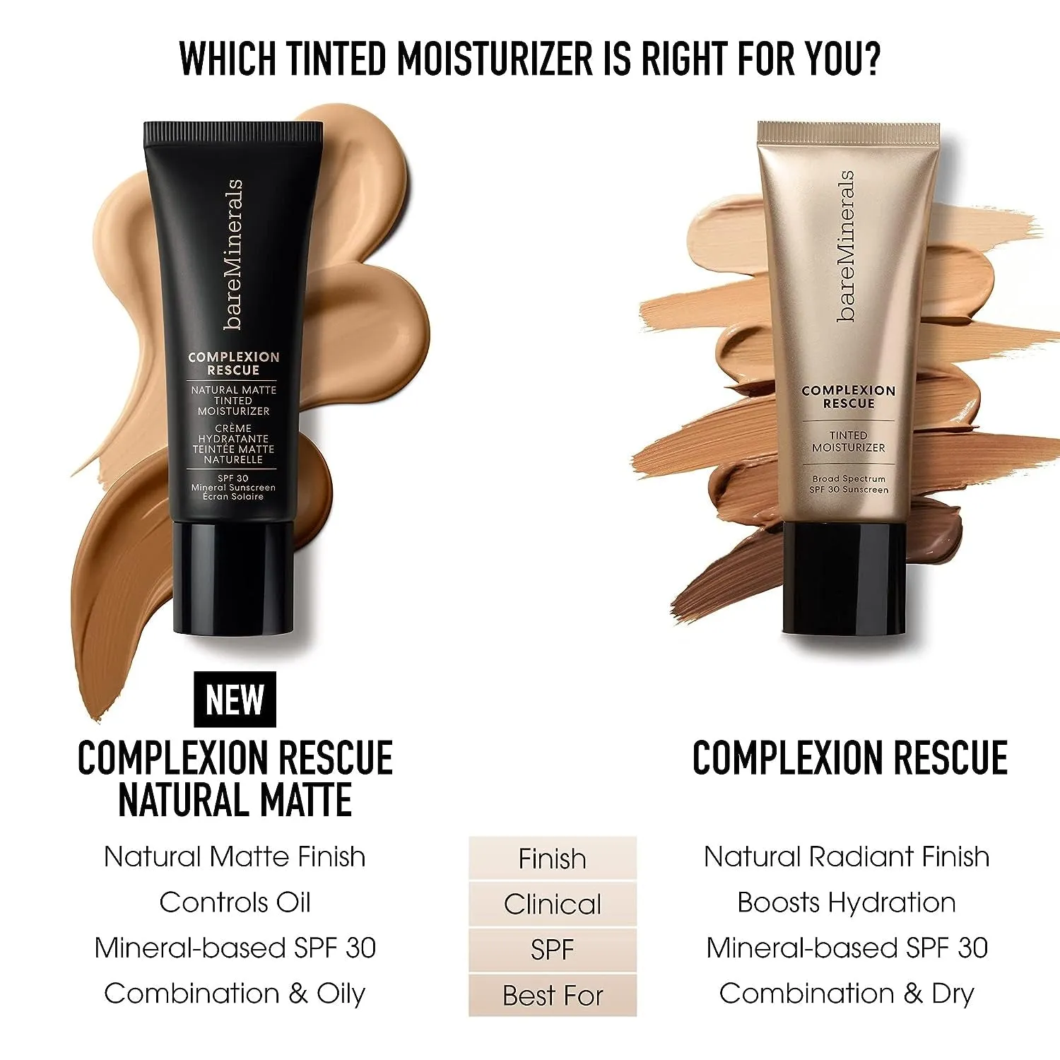 Complexion Rescue Tinted Moisturizer for Face with SPF 30   Hyaluronic Acid, Hydrating Tinted Mineral Sunscreen for Face, Skin Tint, Vegan