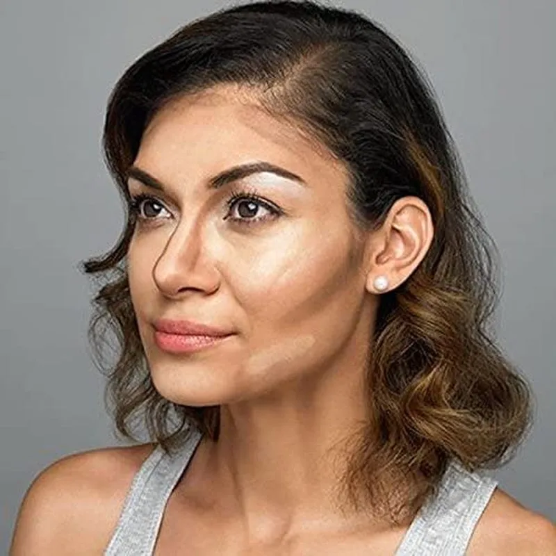 Contour Palette, 4 Shades, Customizable, Easy to Apply, Sculpts, Shades, Brightens, Light/Medium, Infused with Vitamin E, All-Day Wear, 0.56 Oz