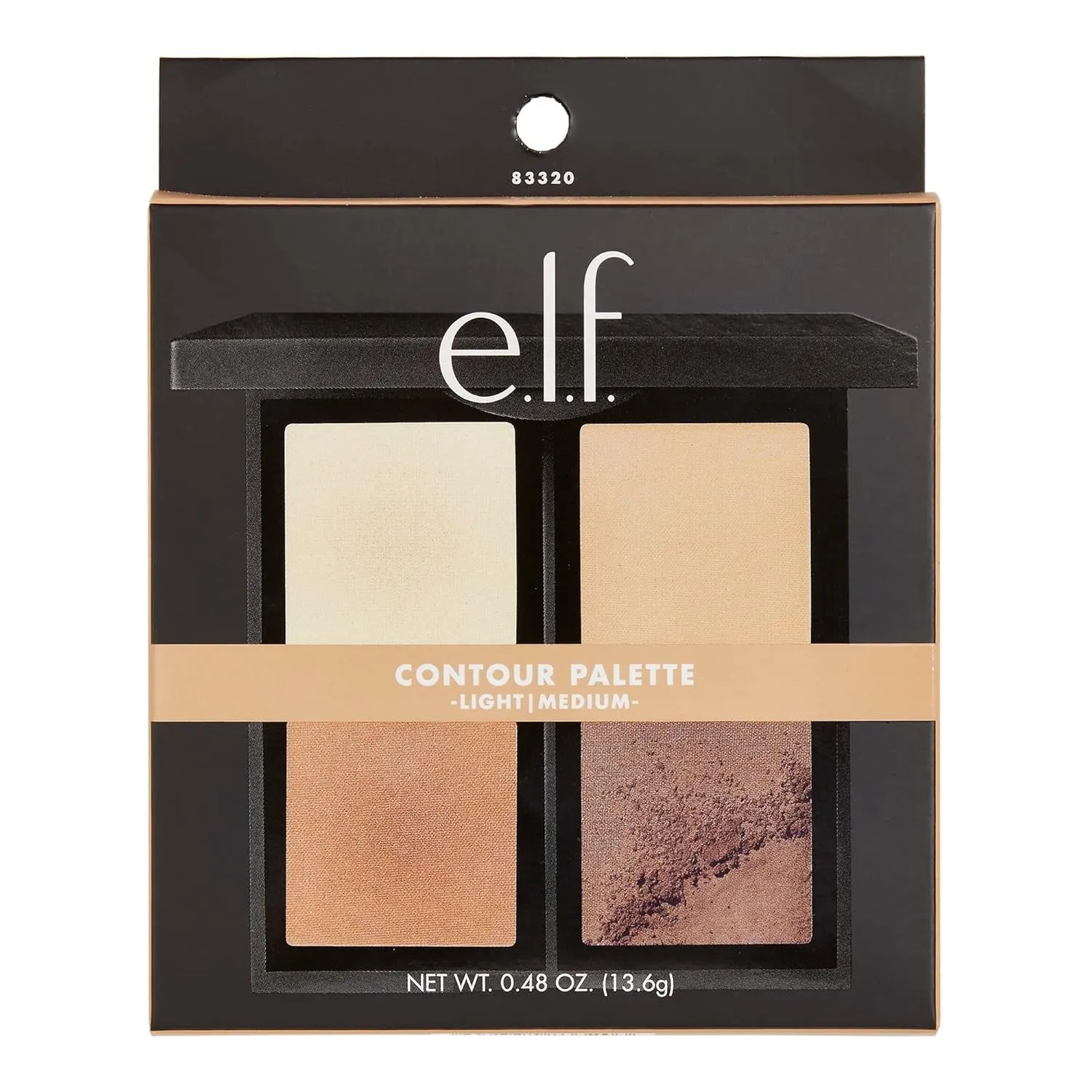 Contour Palette, 4 Shades, Customizable, Easy to Apply, Sculpts, Shades, Brightens, Light/Medium, Infused with Vitamin E, All-Day Wear, 0.56 Oz
