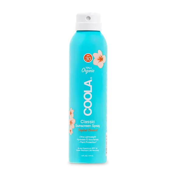 Coola Body SPF 30 Sunscreen Spray Topical Coconut - 6 oz