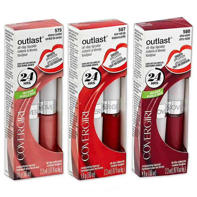 COVERGIRL ASSORTED OUTLAST LONGWEAR LIPSTICK