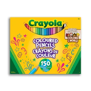 Crayola Coloured Pencils featuring Colors of the World (150 Count)