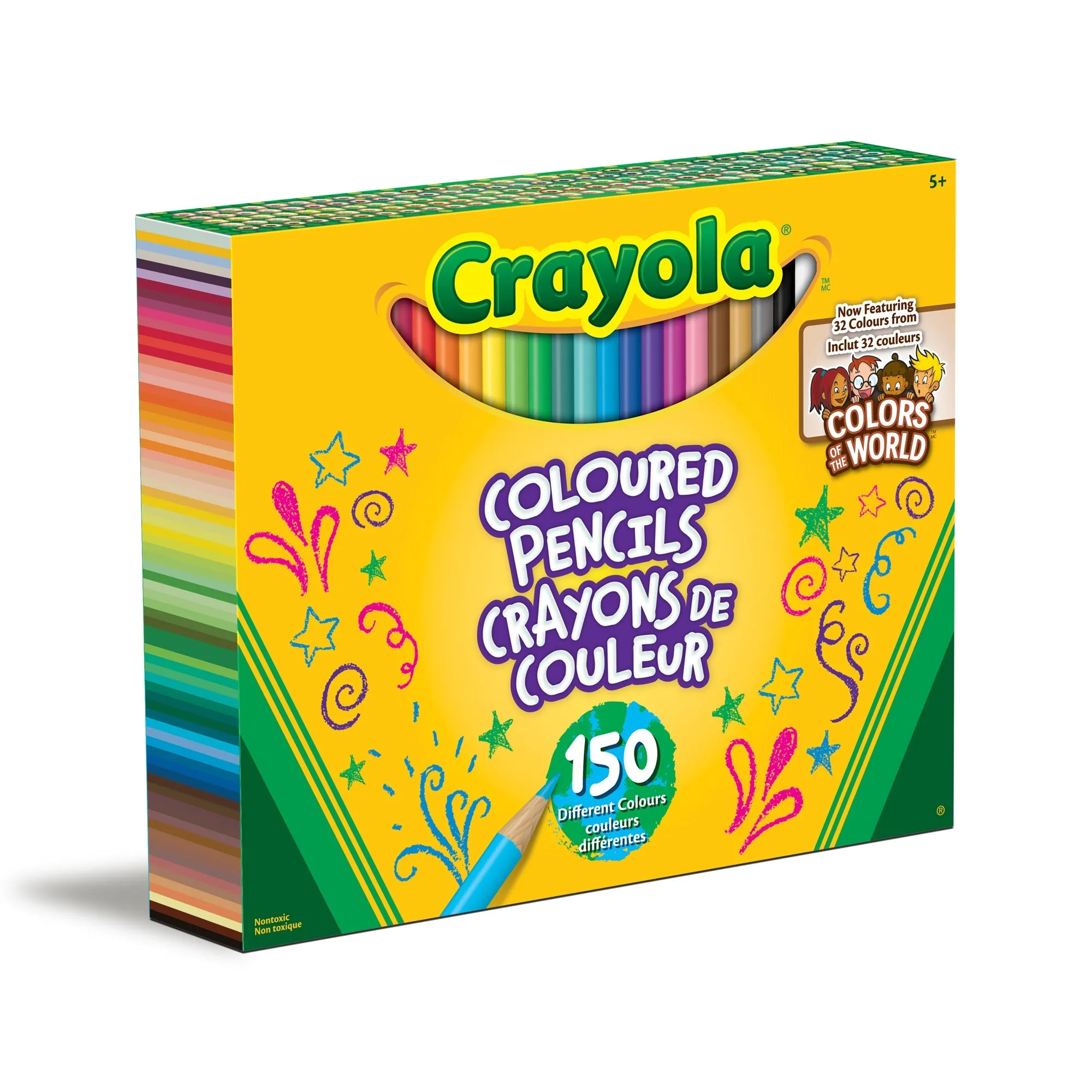 Crayola Coloured Pencils featuring Colors of the World (150 Count)