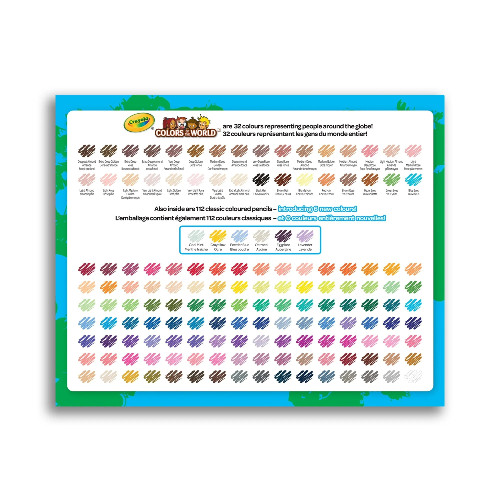 Crayola Coloured Pencils featuring Colors of the World (150 Count)