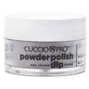 Cuccio Pro - Powder Polish Nail Colour Dip System -Black with Red Glitter / 0.5 oz.