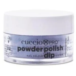 Cuccio Pro - Powder Polish Nail Colour Dip System -Blue with Pink Glitter / 0.5 oz.
