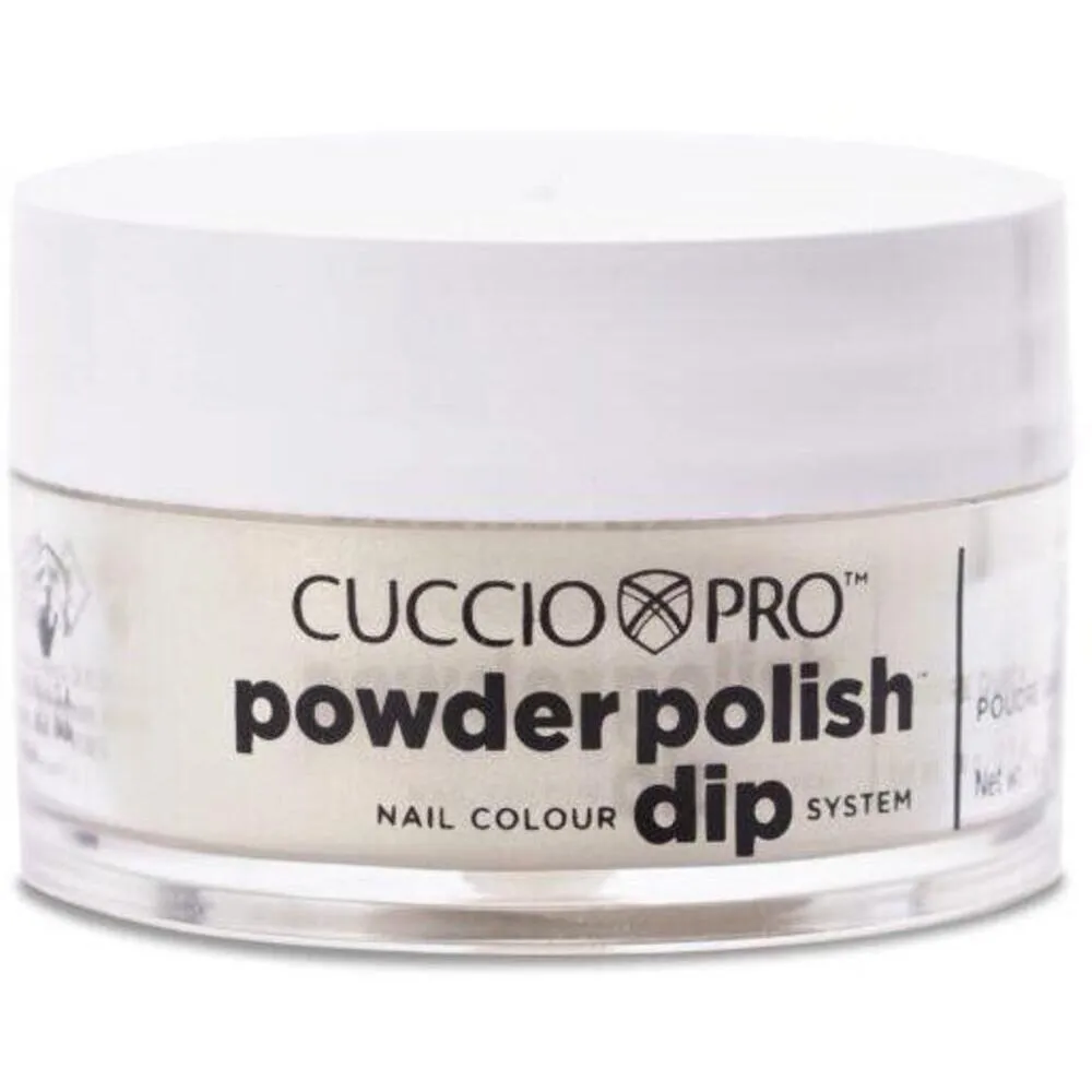Cuccio Pro - Powder Polish Nail Colour Dip System -Gold with Rainbow Mica / 0.5 oz.