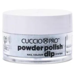 Cuccio Pro - Powder Polish Nail Colour Dip System -Light Blue Glitter / 0.5 oz.