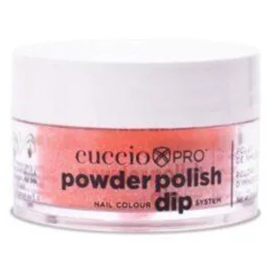 Cuccio Pro - Powder Polish Nail Colour Dip System -Orange with Gold Mica / 0.5 oz.