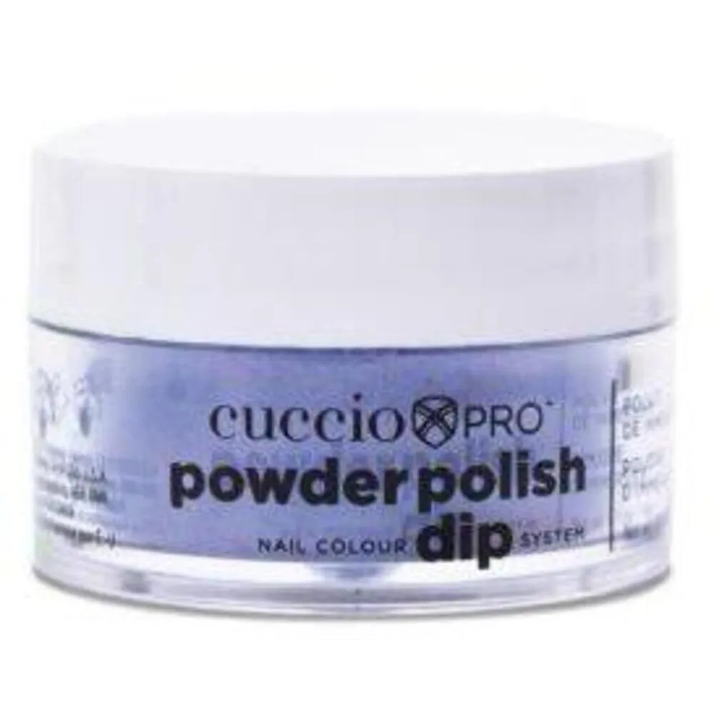Cuccio Pro - Powder Polish Nail Colour Dip System -Purple with Red Glitter / 0.5 oz.
