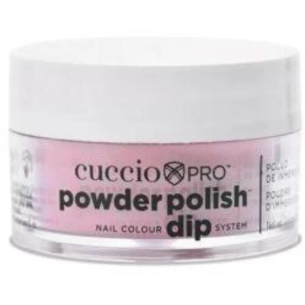 Cuccio Pro - Powder Polish Nail Colour Dip System -Soft Pink Glitter / 0.5 oz.