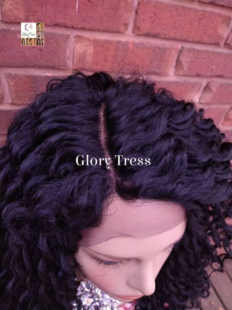 Curly Lace Front Wig, Black Curly Wig, Big Curly Wig, African American Wig, Glory Tress, New Arrival // MARVELOUS