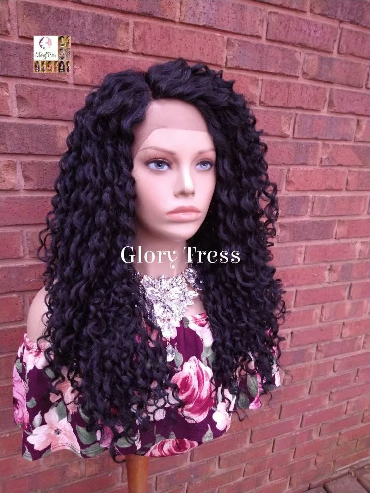 Curly Lace Front Wig, Black Curly Wig, Big Curly Wig, African American Wig, Glory Tress, New Arrival // MARVELOUS