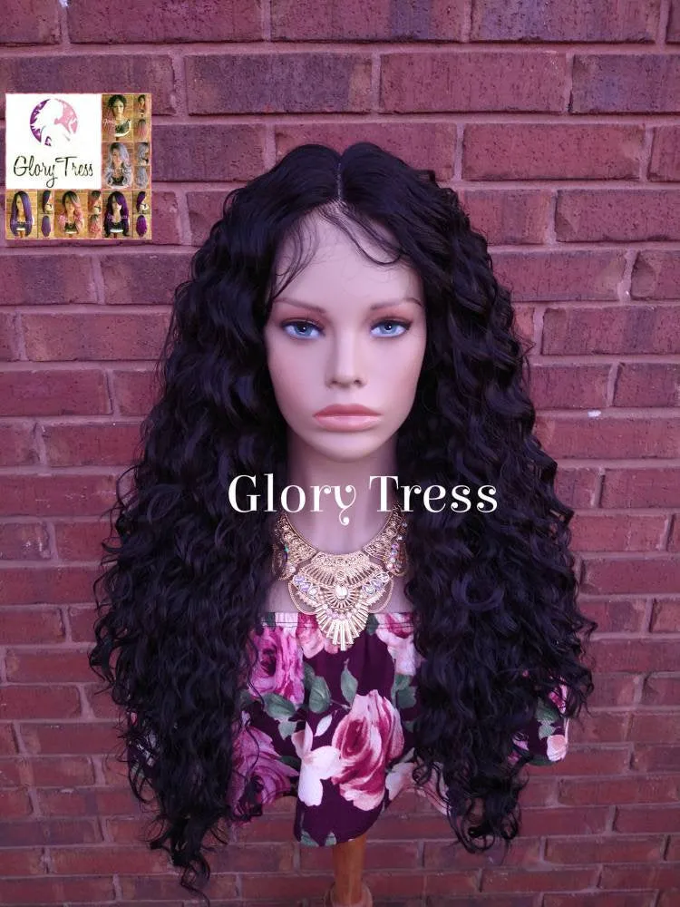 Curly Lace Front Wig, Black Curly Wig, Glory Tress,  Wigs, On Sale //ESTHER