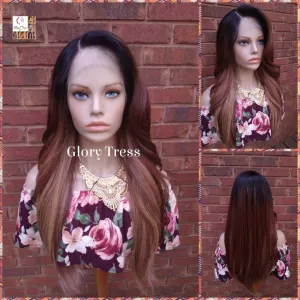 Curly Lace Front Wig, Human Blended Wig, Pre-Plucked, Wigs, Glory Tress, Yaki Texture, HD Transparent Lace, 13 x 6 Free Parting // Peace