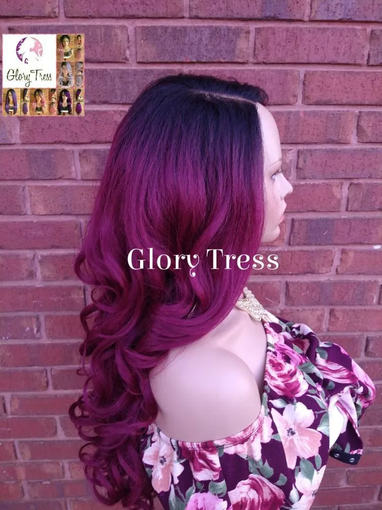 Curly Lace Front Wig, Pre- Plucked, Wigs, Glory Tress, Yaki Texture, HD Transparent Lace, 13 x 6 Free Parting, ON SALE // Peaceful