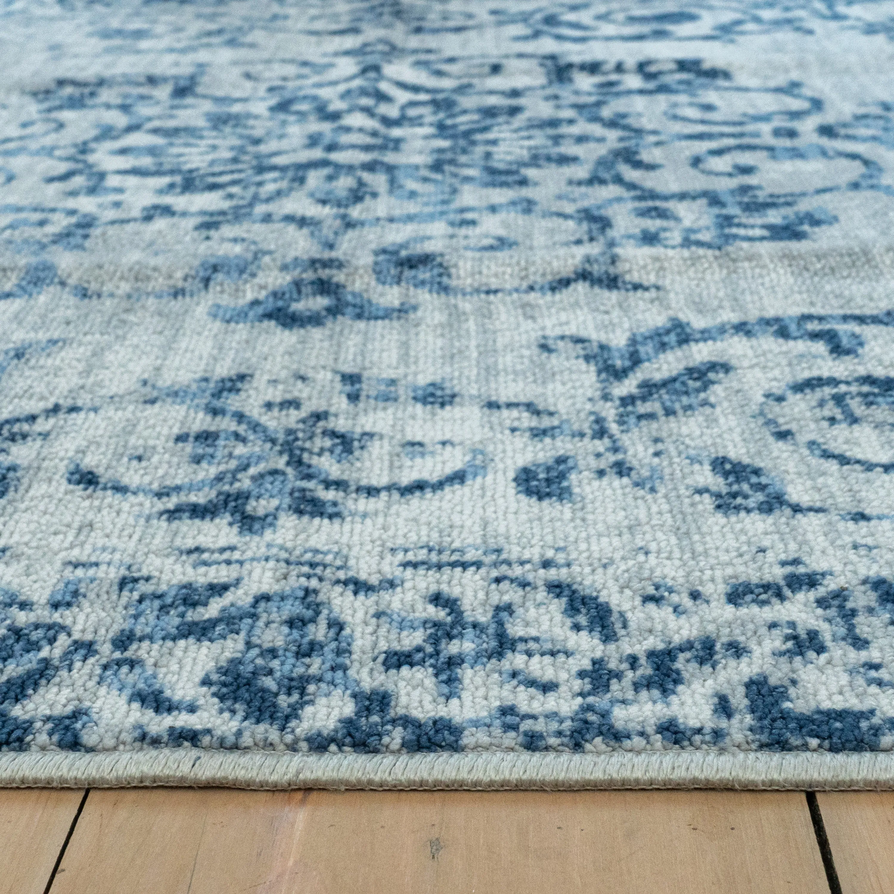 D&D Faraday Washable Rug - Blue