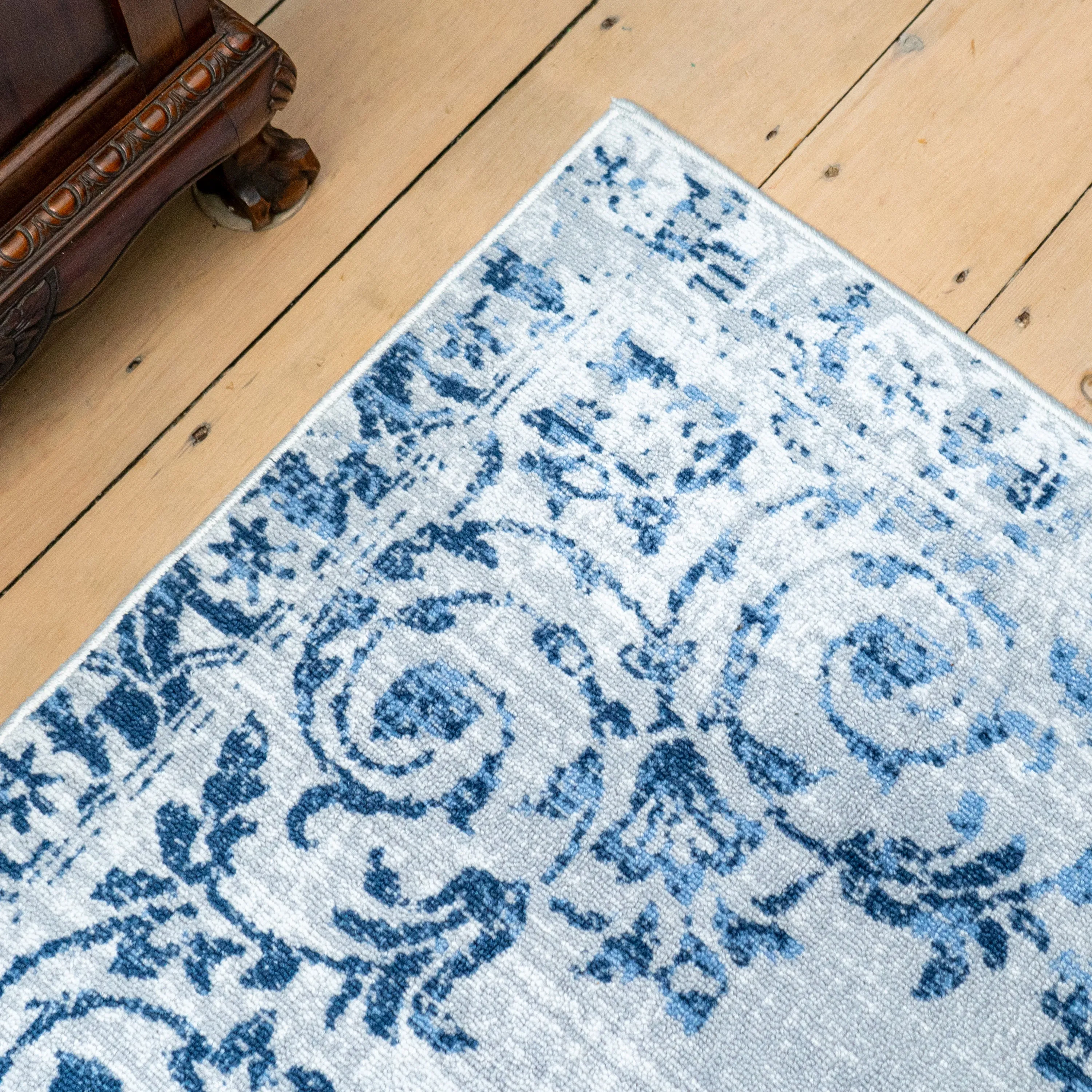 D&D Faraday Washable Rug - Blue