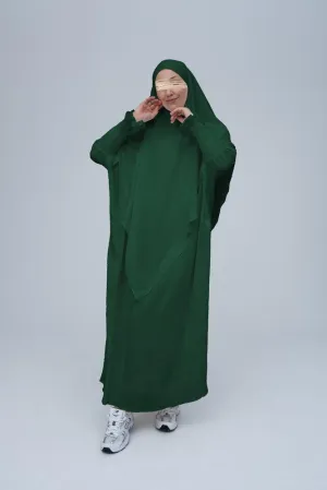 Dark Green Pristine prayer gown for Omrah or prayer