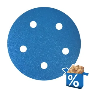 Deerfos SA331 Film Sanding Disc Wet & Dry 5 holes, 5", Pack of 10