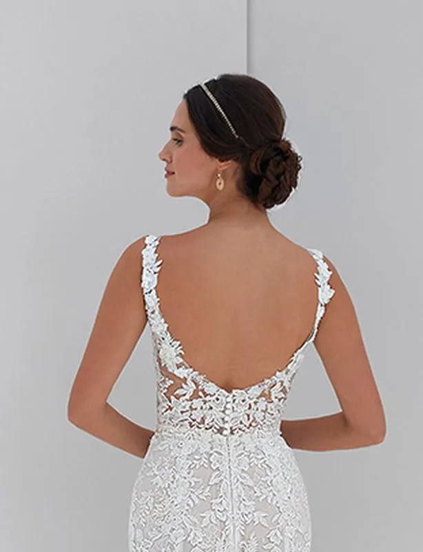 Demetrios Size 10 T204 Ivory/Sheer Bridal Separates