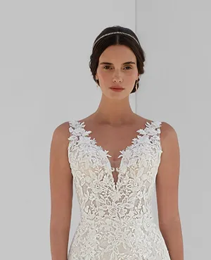Demetrios Size 10 T204 Ivory/Sheer Bridal Separates