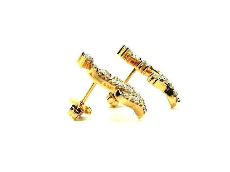 Diamond Asymmetrical Earring Ad No.0162