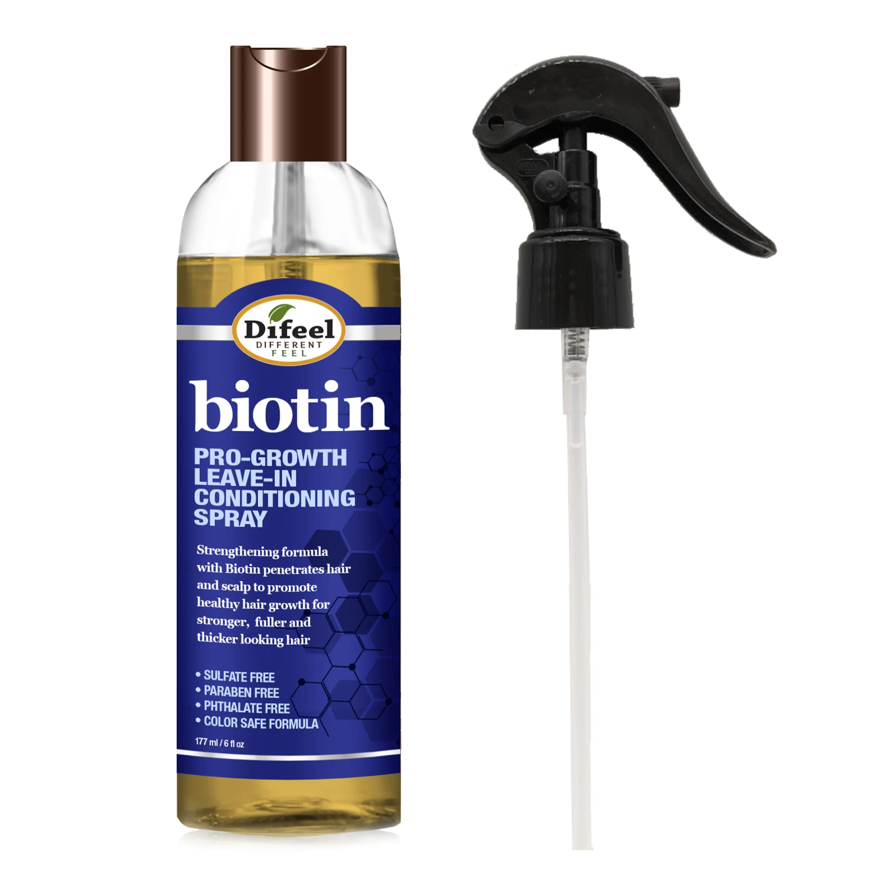 Difeel Biotin Pro-Growth Leave in Conditioning Spray 6 oz.