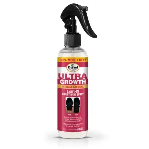 Difeel Ultra Growth Basil & Castor Hair Oil Leave in Conditioning Spray 8 oz. Larger Bottle