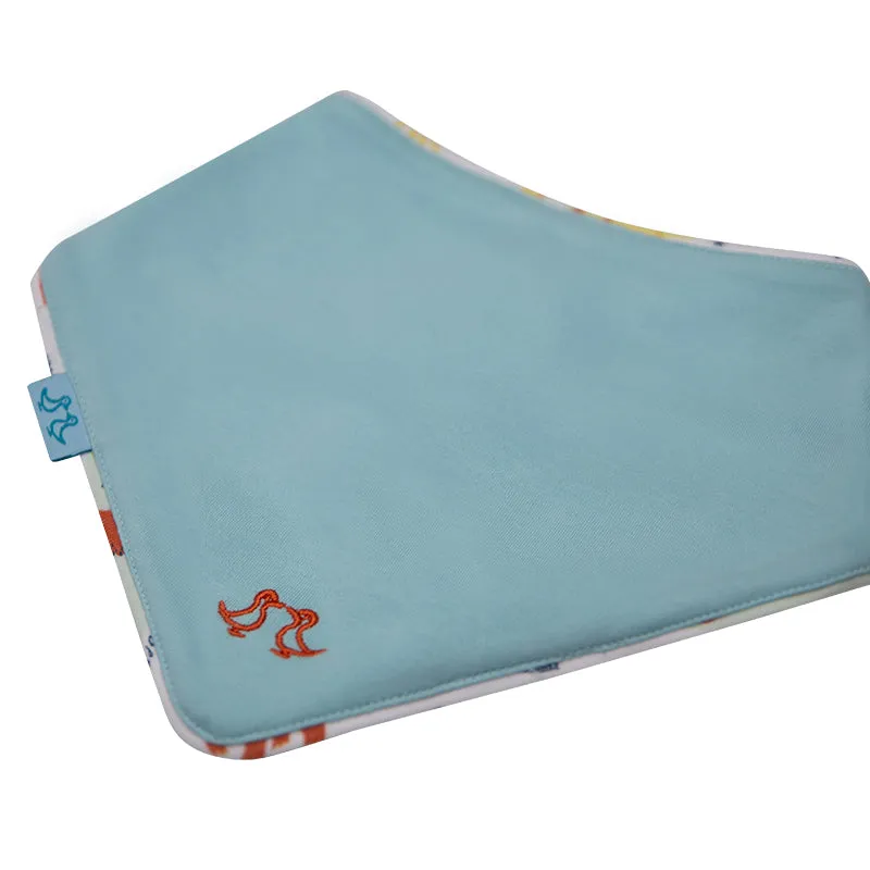 Dinosaur Pack of 2 Yellow Baby Boys Bibs