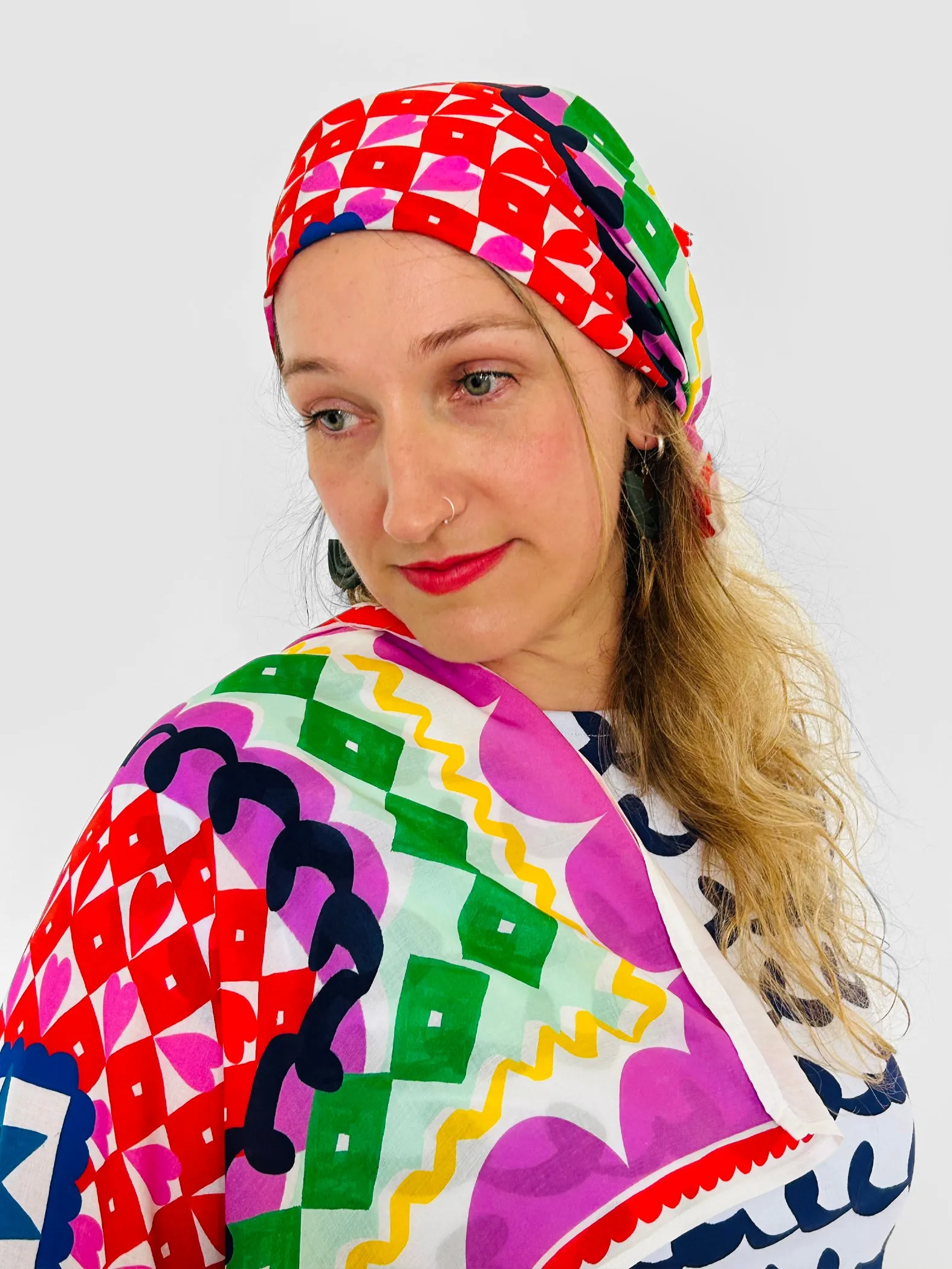 Doops Love 95% cotton 5% Silk Scarf Last Ones