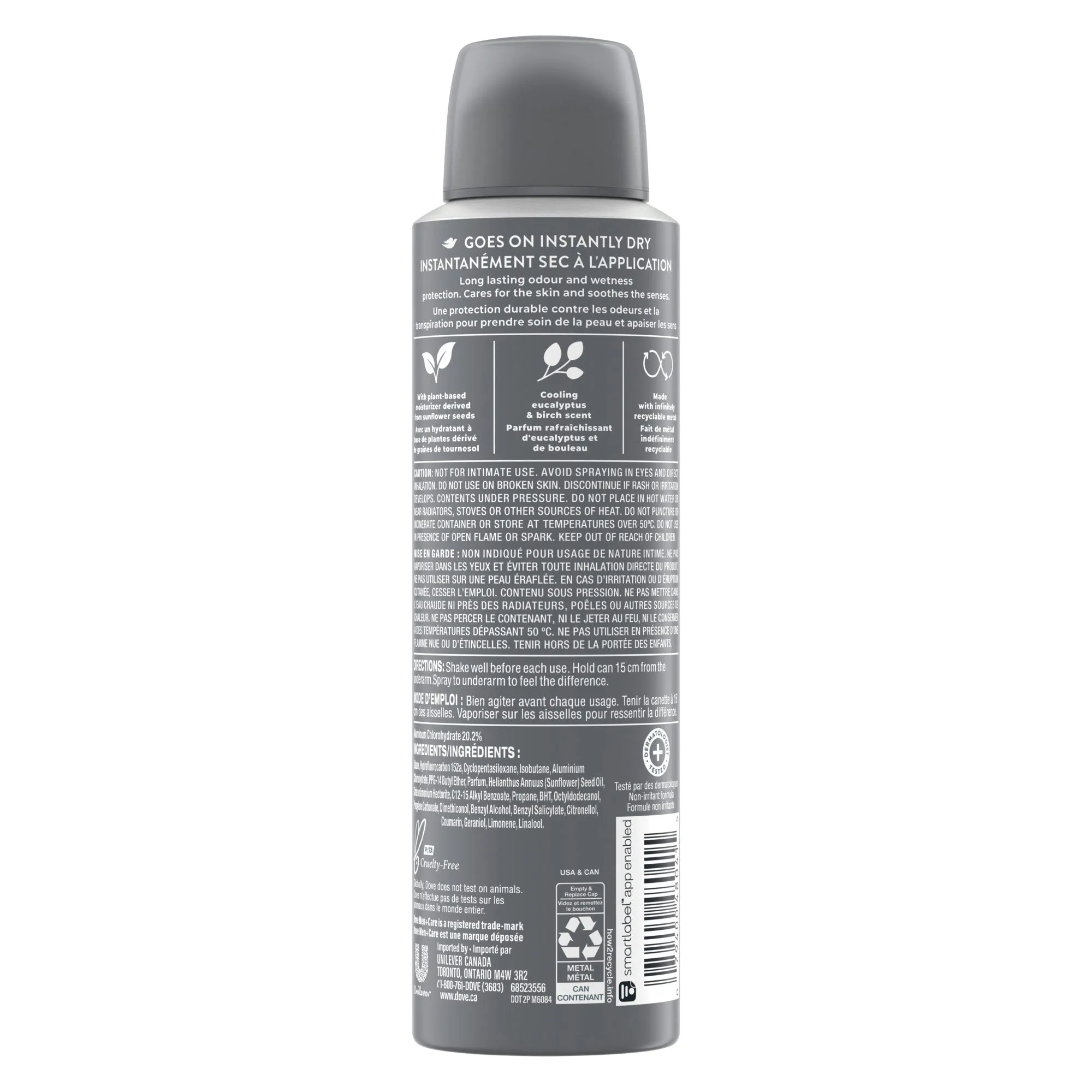 Dove Men Care Eucalyptus   Birch Dry Spray Antiperspirant