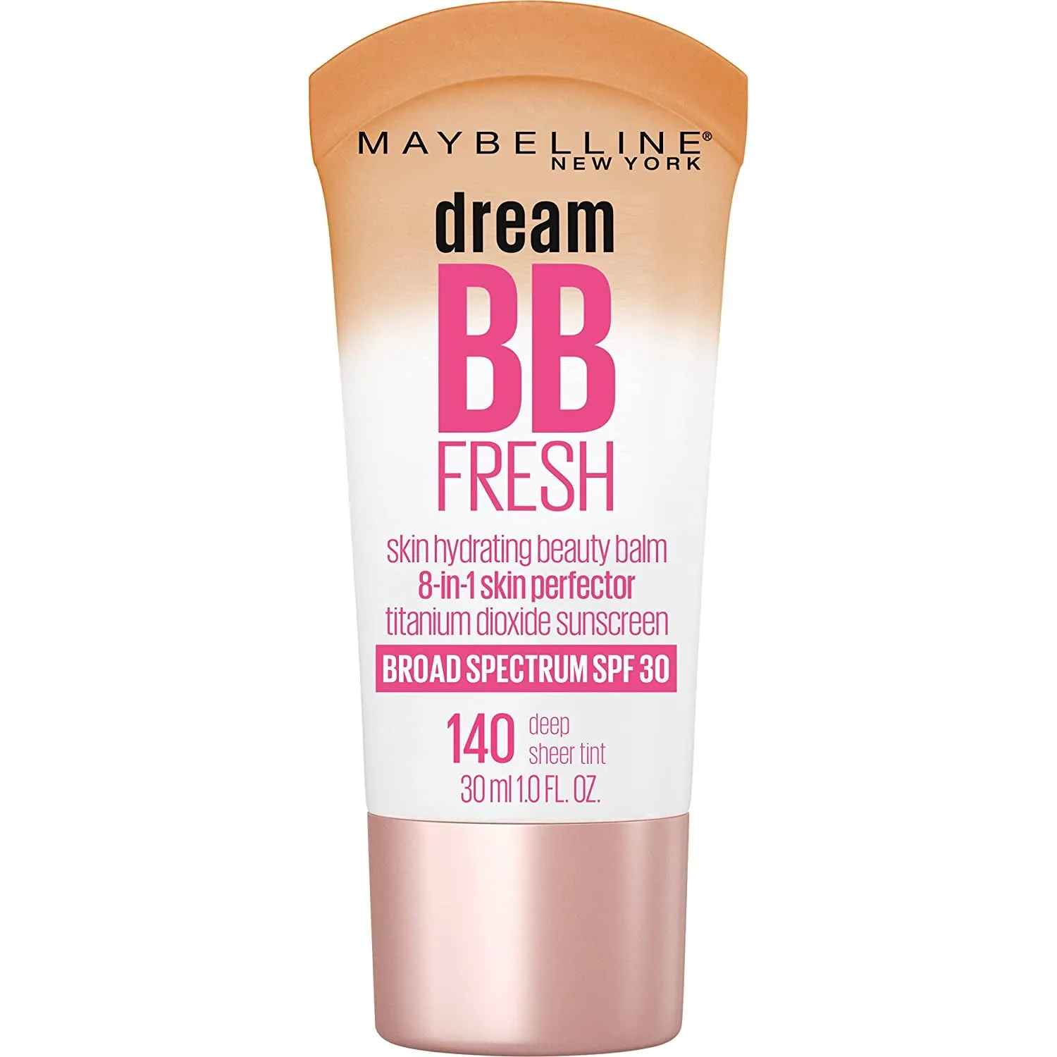 Dream Fresh Skin Hydrating BB Cream, 8-In-1 Skin Perfecting Beauty Balm with Broad Spectrum SPF 30, Sheer Tint Coverage, Oil-Free, Light, 1 Fl Oz