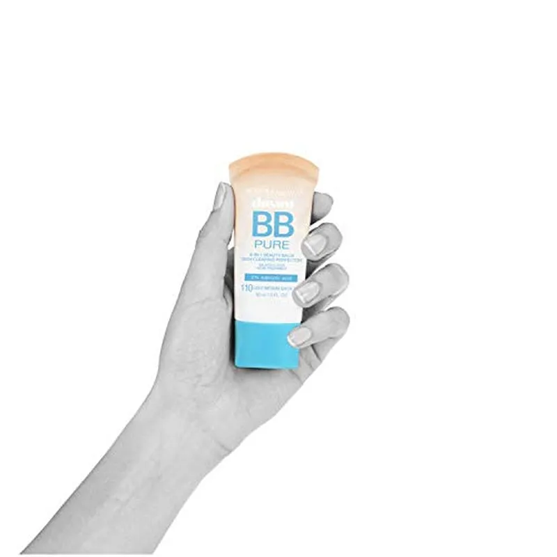 Dream Pure Skin Clearing BB Cream, 8-In-1 Skin Perfecting Beauty Balm with 2% Salicylic Acid, Sheer Tint Coverage, Oil-Free, Medium, 1 Count