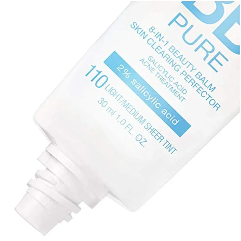 Dream Pure Skin Clearing BB Cream, 8-In-1 Skin Perfecting Beauty Balm with 2% Salicylic Acid, Sheer Tint Coverage, Oil-Free, Medium, 1 Count