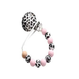 Dummy clip - Pink & Cow Print