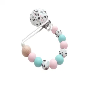 Dummy clip - Pink, Mint & Terrazzo