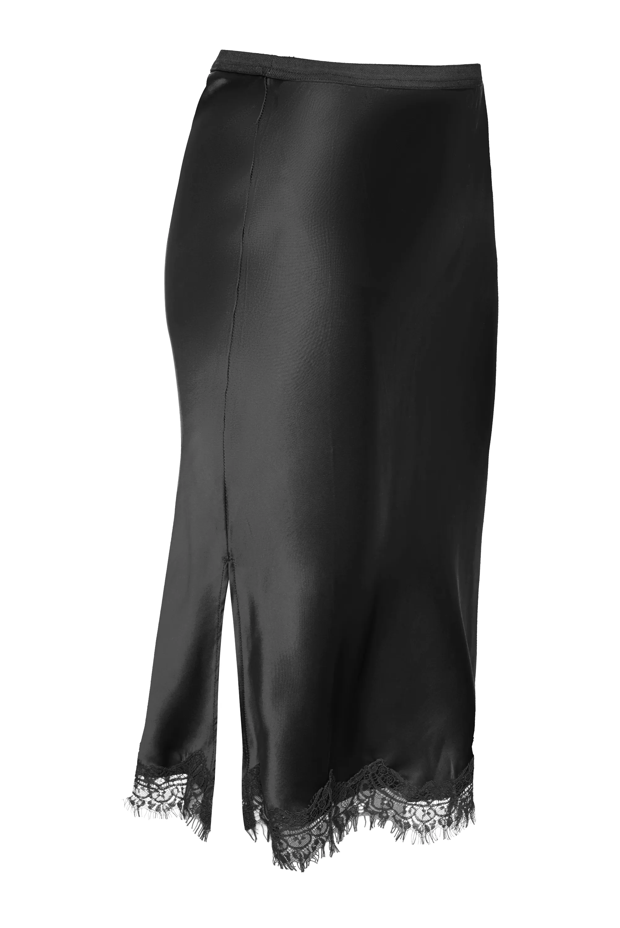 Edden Bias Mid Length Skirt - Black