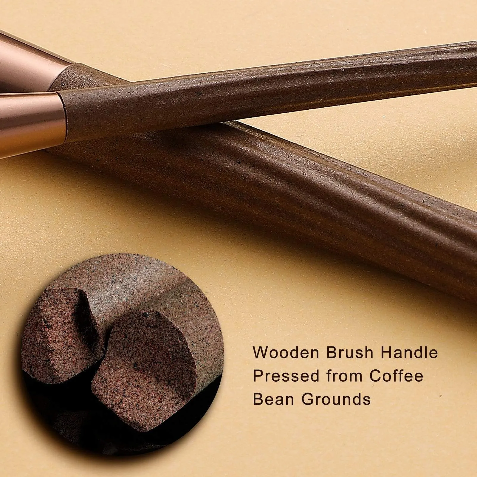 EigshowBeauty  Ecopro 12 PCS Coffee Makeup Brush Kit